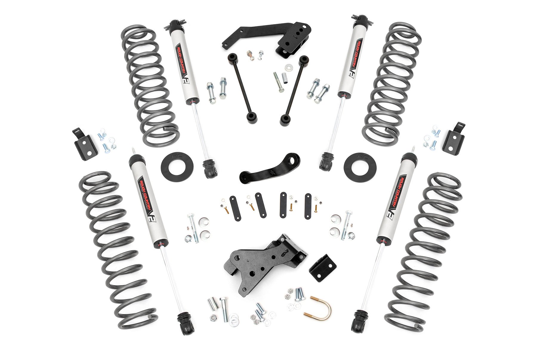 Rough Country 68270 - 4 Inch Lift Kit - V2 - Jeep Wrangler JK 4WD (2007-2018)