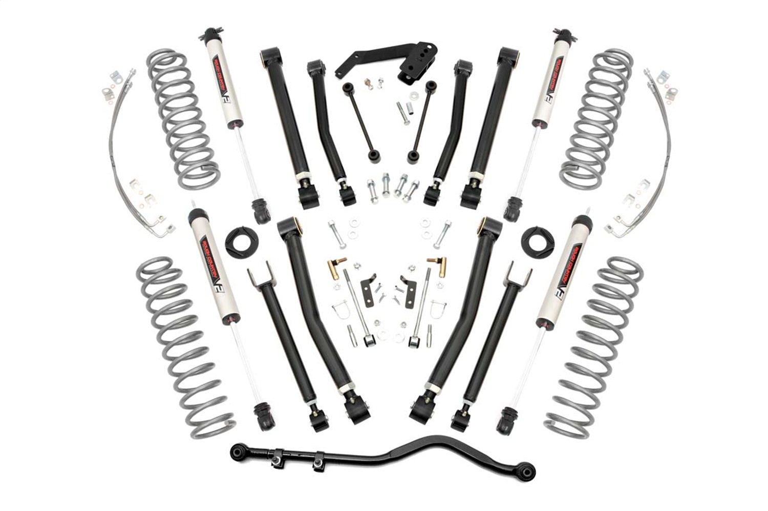 Rough Country 67370 - 4 Inch Lift Kit - X-Series - V2 - Jeep Wrangler JK 4WD (2007-2018)