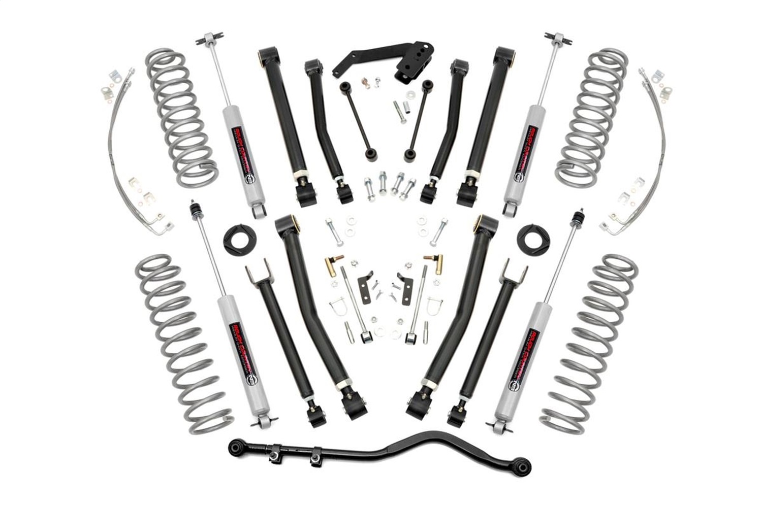 Rough Country 67430 - 4 Inch Lift Kit - X-Series - Jeep Wrangler Unlimited 2WD/4WD (2007-2018)