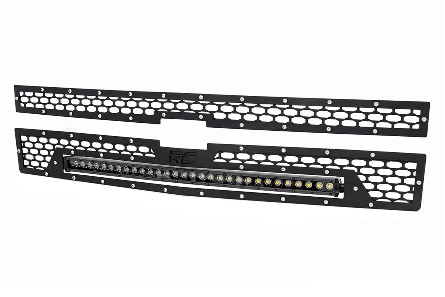 Rough Country 70103 - Mesh Grille - 30 inch Single Row LED - Black - Chevy Silverado 1500 (14-15) Rough Country 70103 - Mesh Grille - 30 inch Single Row LED - Black - Chevy Silverado 1500 (14-15)