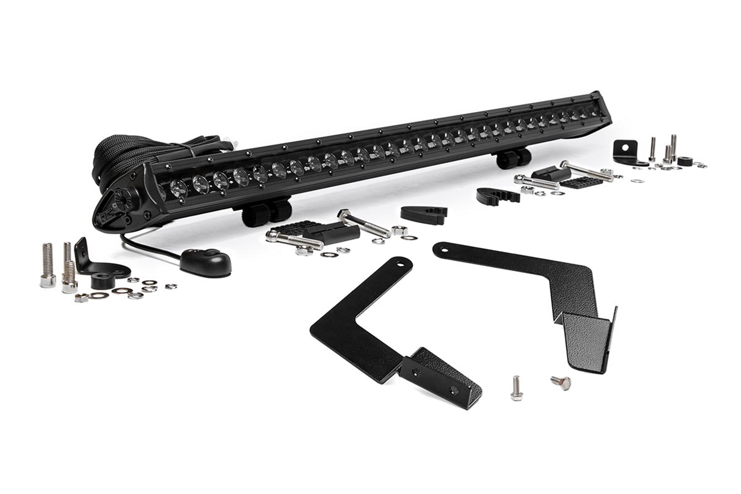 Rough Country 70668 - LED Light Kit - Lower Grille Mount - 30 inch Black Single Row - Toyota Tacoma (16-23) Rough Country 70668 - LED Light Kit - Lower Grille Mount - 30 inch Black Single Row - Toyota Tacoma (16-23)