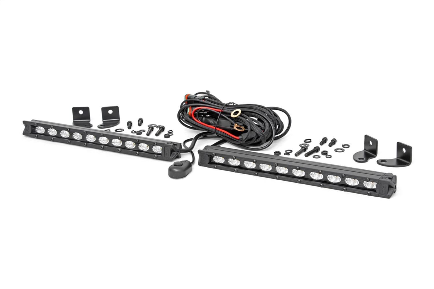 Rough Country 70410ABL - 10 Inch Black Series LED Light Bar - Slim Line - Pair Rough Country 70410ABL - 10 Inch Black Series LED Light Bar - Slim Line - Pair