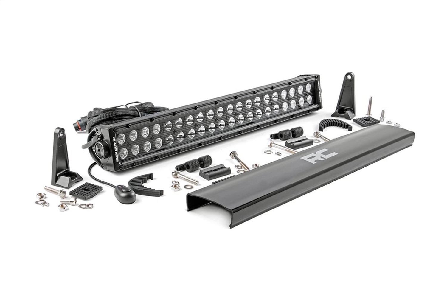 Rough Country 70920BL - 20 Inch Black Series LED Light Bar - Dual Row Rough Country 70920BL - 20 Inch Black Series LED Light Bar - Dual Row