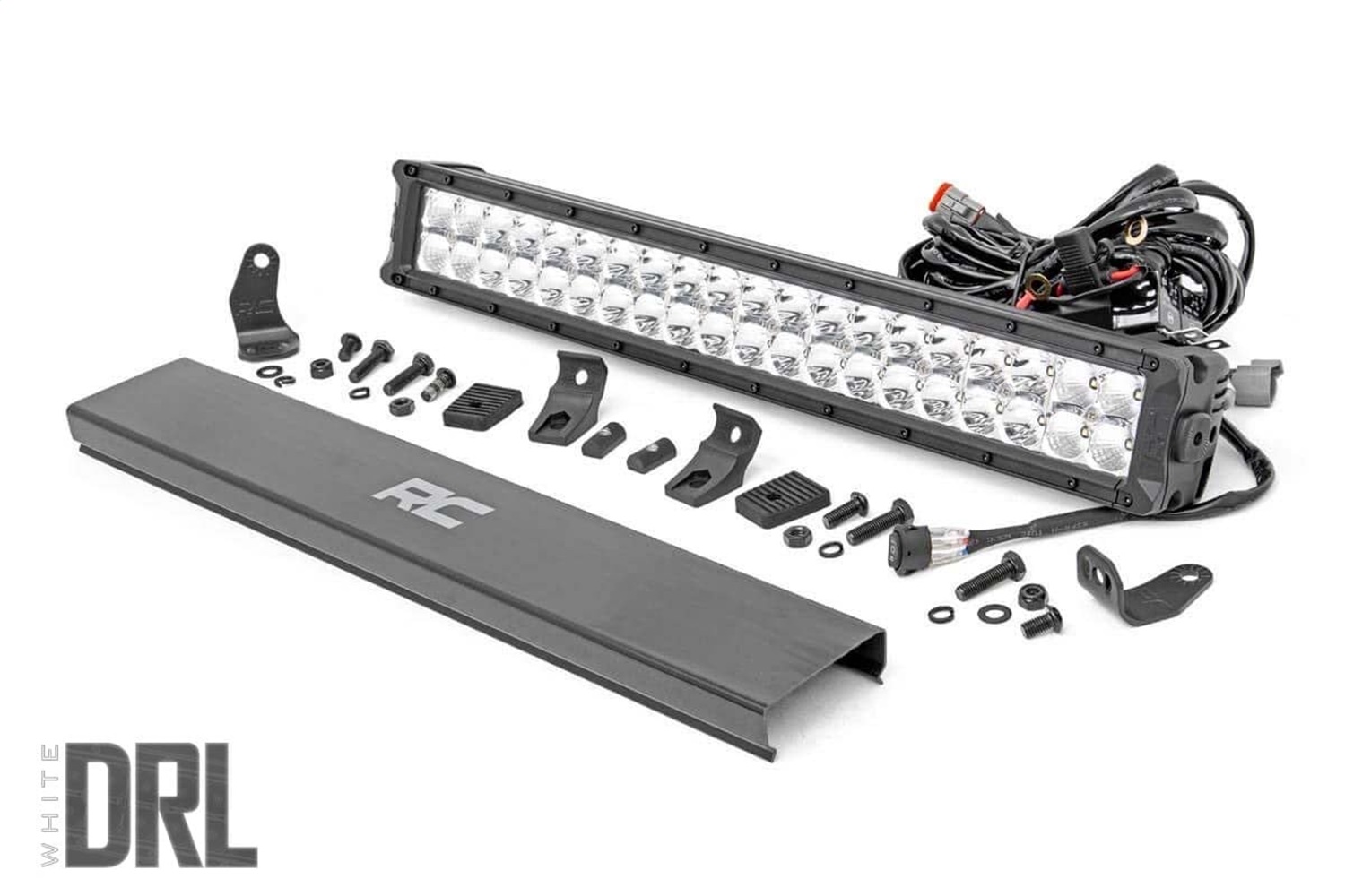 Rough Country 70920D - 20 Inch Chrome Series LED Light Bar - Dual Row - Cool White DRL Rough Country 70920D - 20 Inch Chrome Series LED Light Bar - Dual Row - Cool White DRL