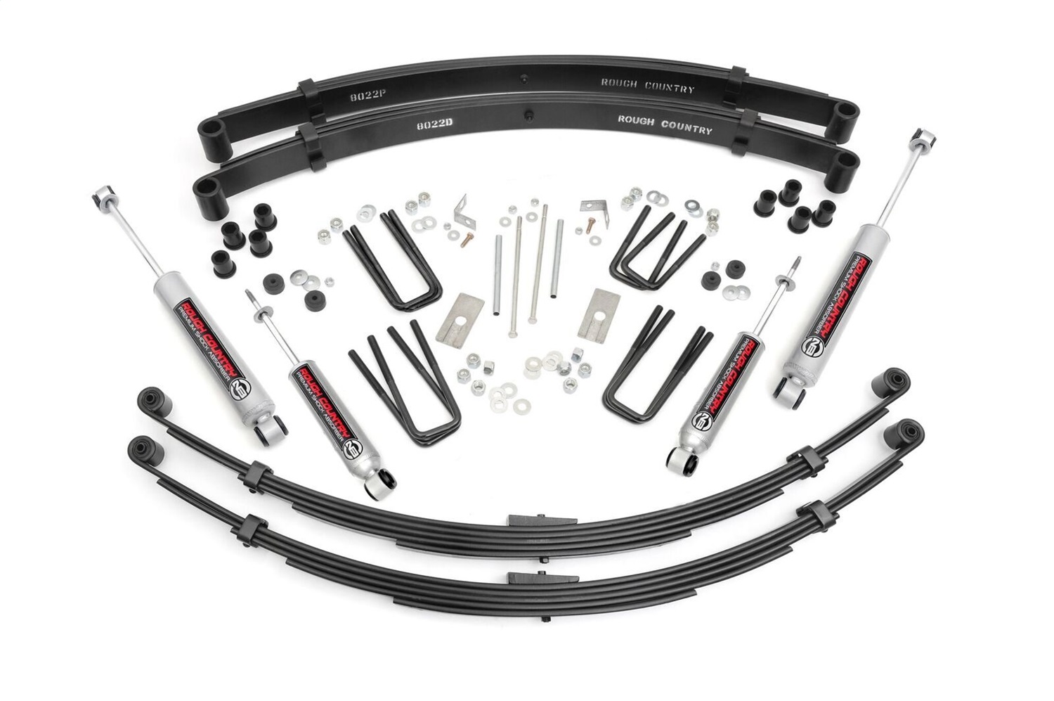 Rough Country 71530 - 3 Inch Lift Kit - Rear Springs - Toyota Truck 4WD (1984-1985)