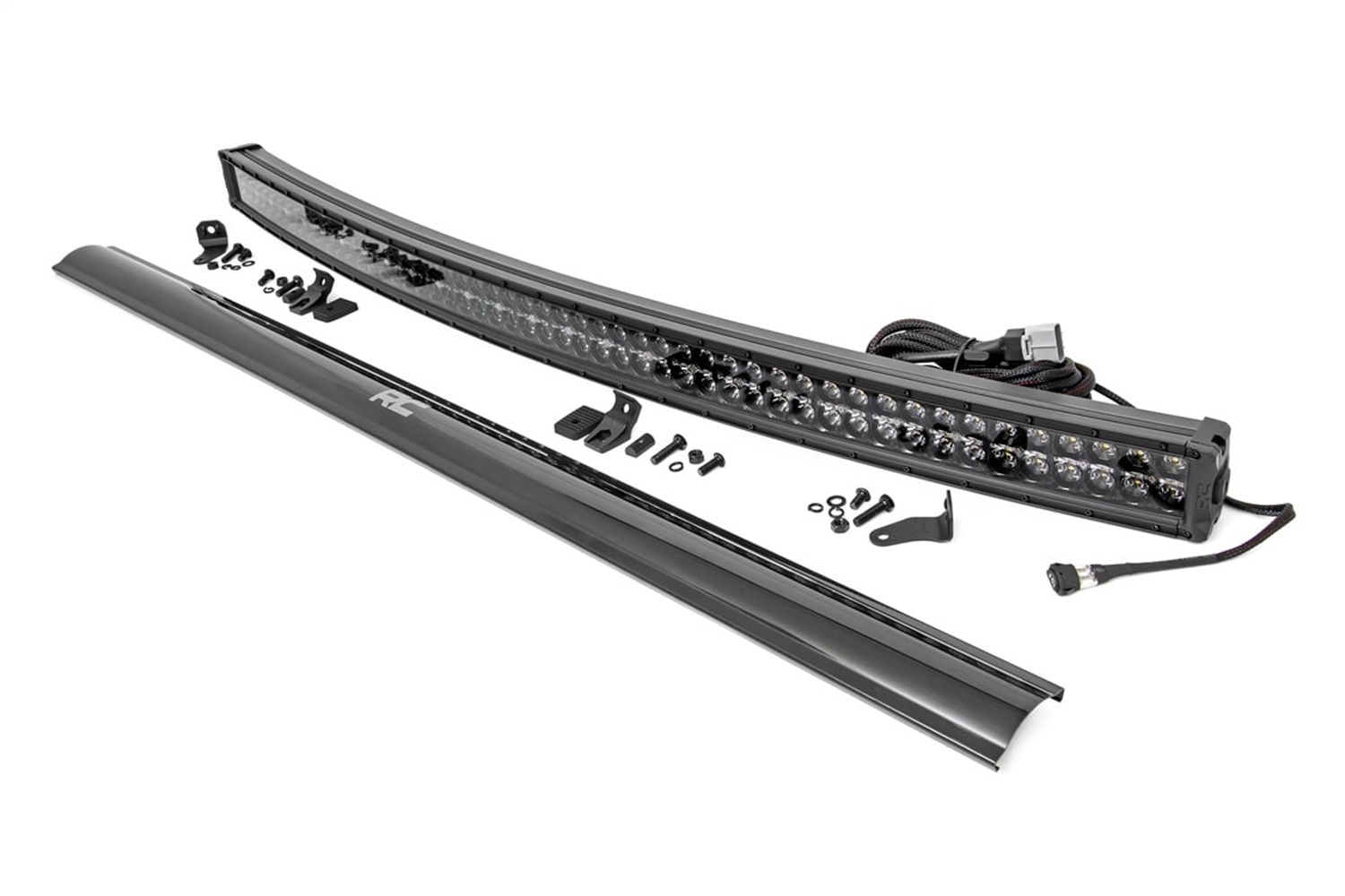 Rough Country 72954BD - 54 Inch Black Series LED Light Bar - Curved - Dual Row - Cool White DRL Rough Country 72954BD - 54 Inch Black Series LED Light Bar - Curved - Dual Row - Cool White DRL