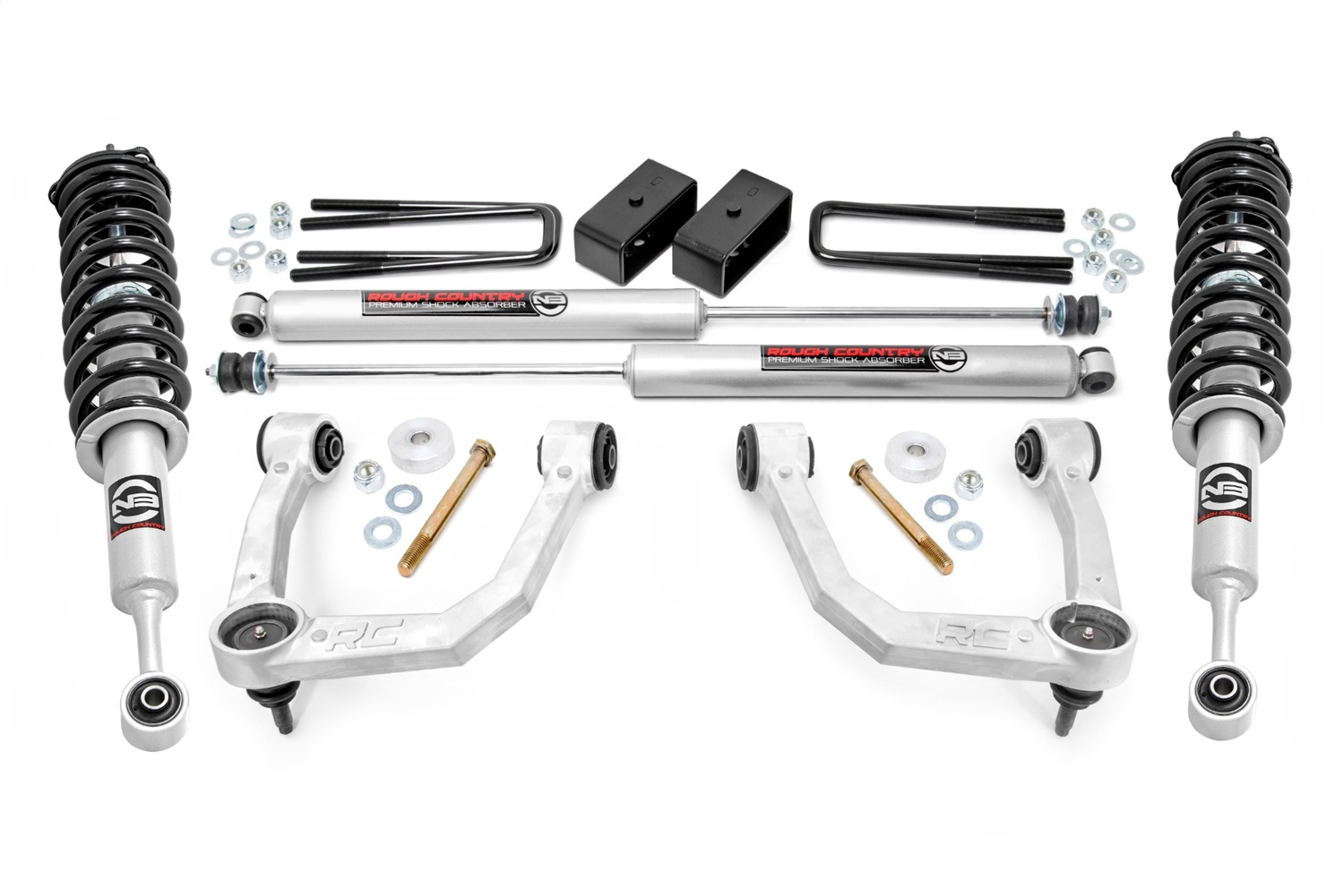 Rough Country 74231 - 3.5 Inch Lift Kit - UCA - N3 Struts - Toyota Tacoma 4WD (2005-2023)