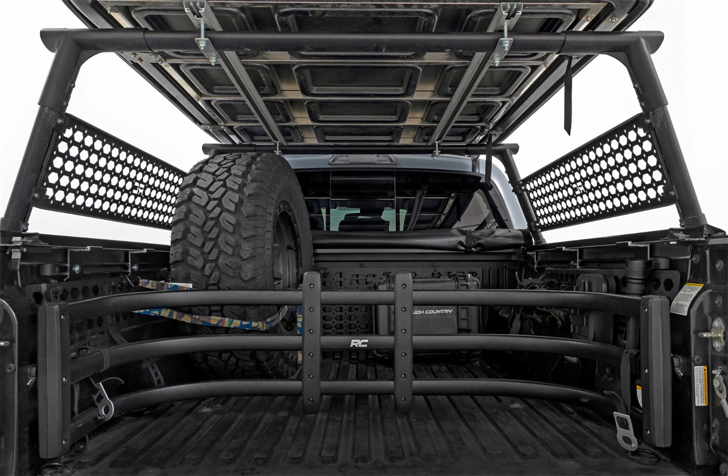 Rough Country 73114 - Bed Rack Molle Panel - Toyota Tacoma 2WD/4WD (2005-2023)