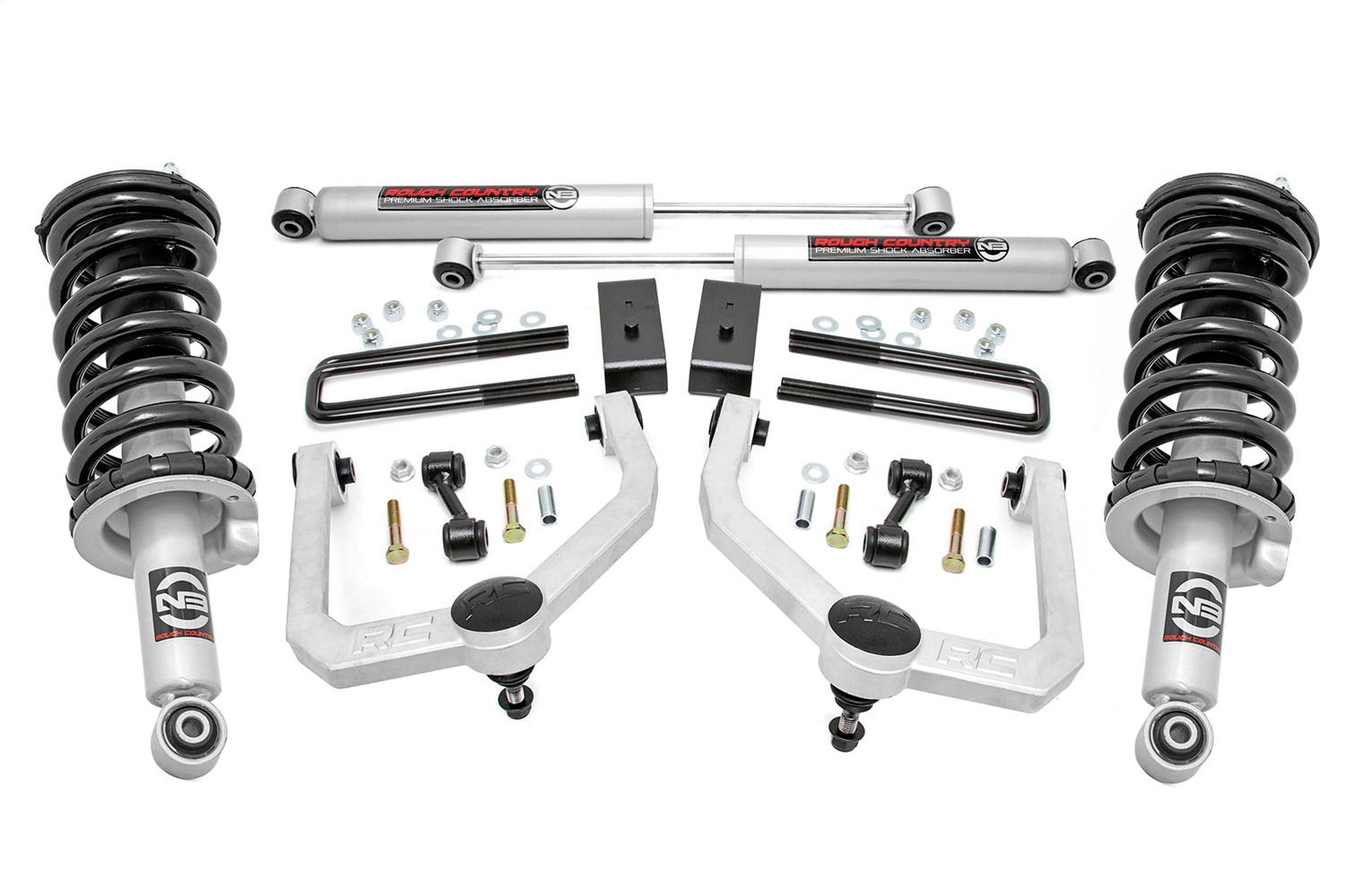 Rough Country 83432 - 3 Inch Lift Kit - N3 Struts & Shocks - Nissan Titan 2WD/4WD (2004-2024)