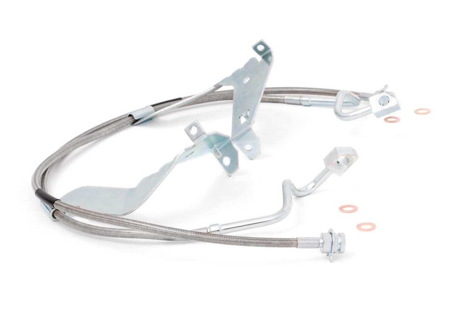 Rough Country 89710 - Brake Lines - Stainless - FR - 4-6 Inch Lift - Ford F-250/F-350 Super Duty (08-16)