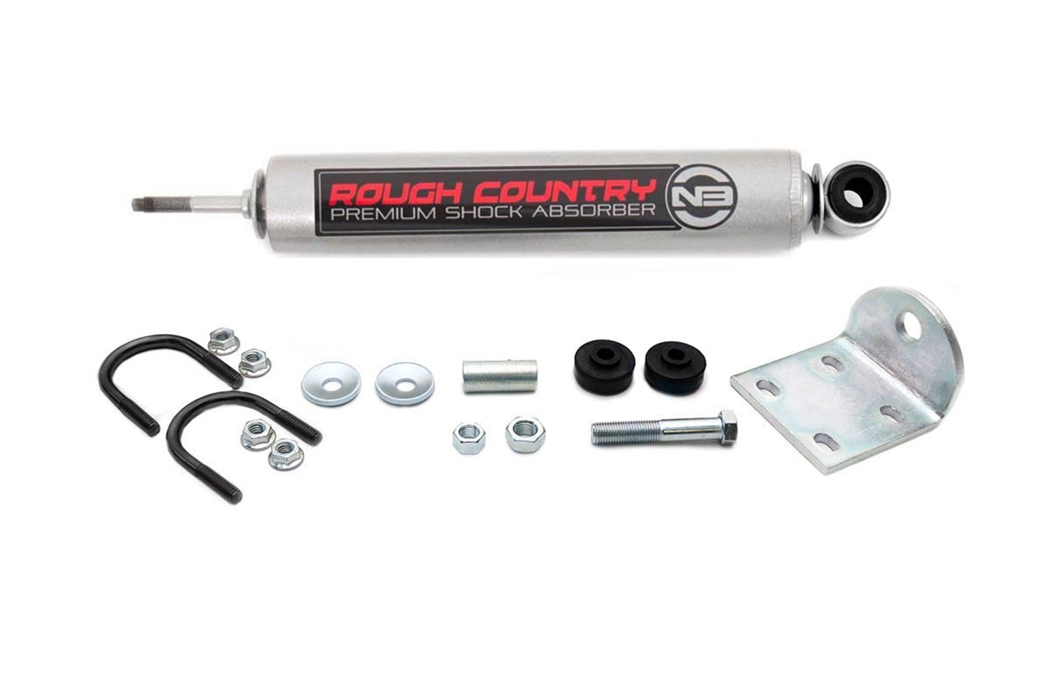 Rough Country 8748930 - N3 Steering Stabilizer - Ford Excursion/F-250 Super Duty/F-350 Super Duty 4WD