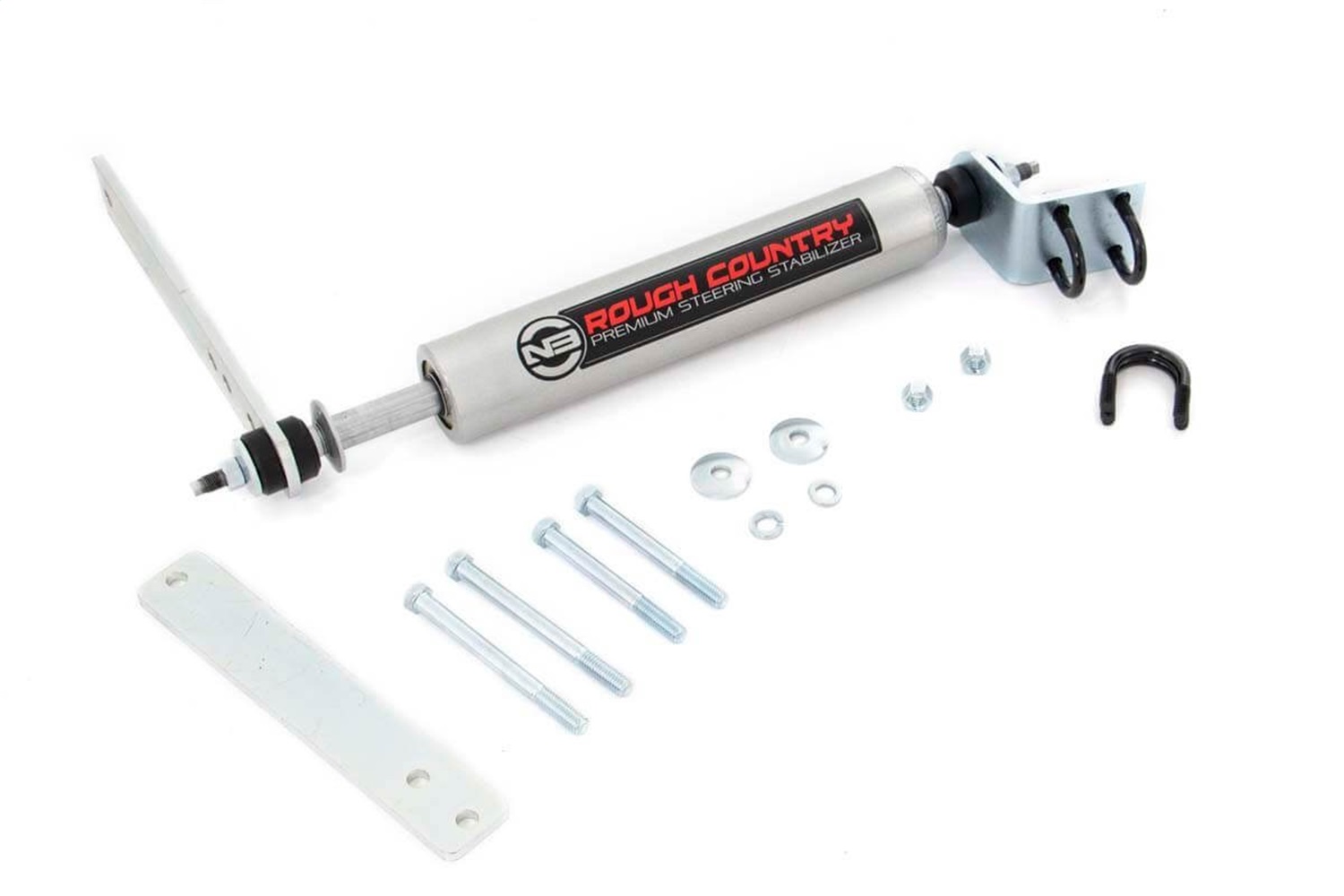 Rough Country 8734230 - N3 Steering Stabilizer - Ford Bronco/F-150/F-250 (1980-1998)