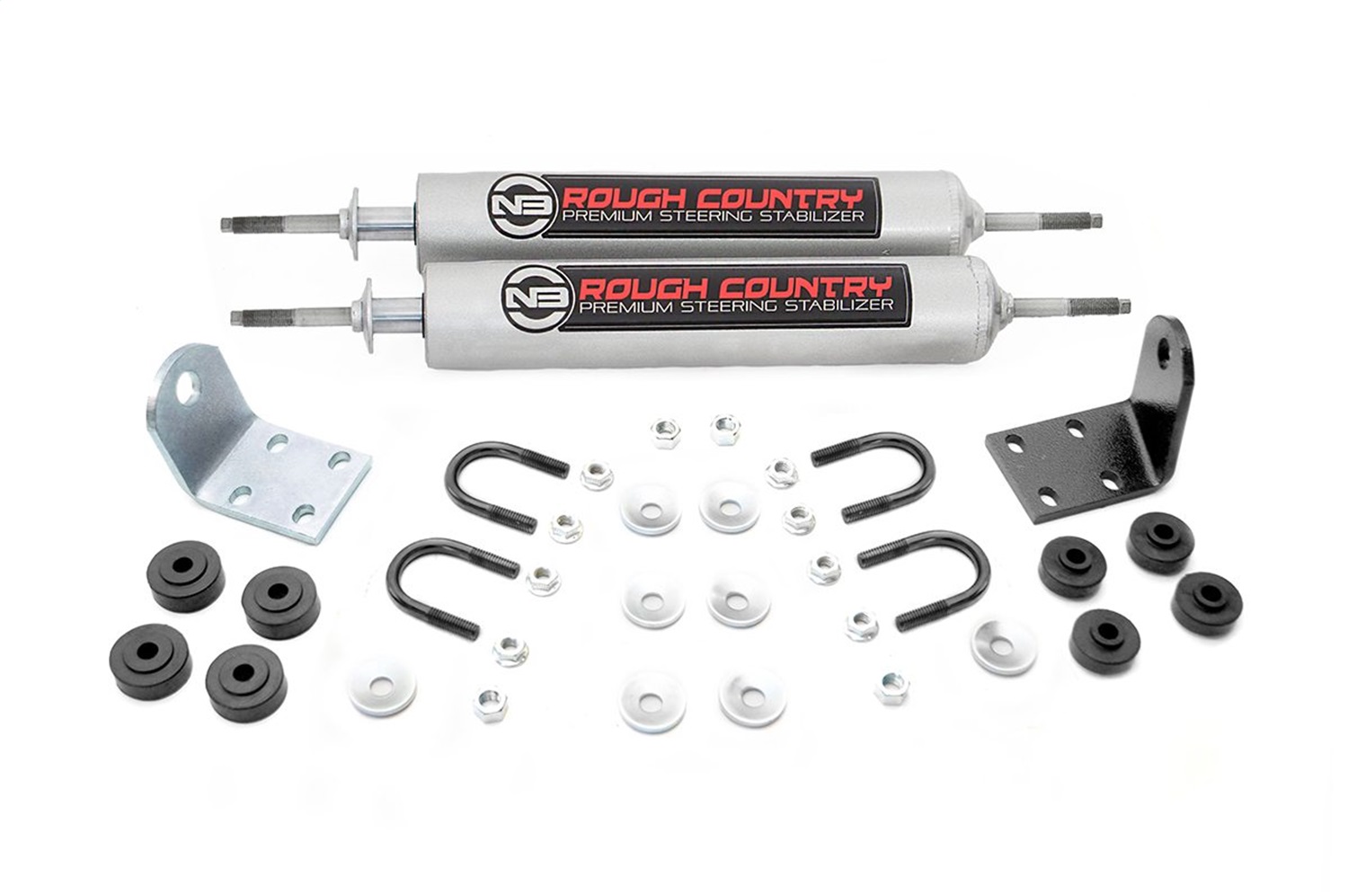 Rough Country 8733630 - N3 Steering Stabilizer - Dual - Ford Bronco/F-100/F-150 4WD (1977-1979) Rough Country 8733630 - N3 Steering Stabilizer - Dual - Ford Bronco/F-100/F-150 4WD (1977-1979)