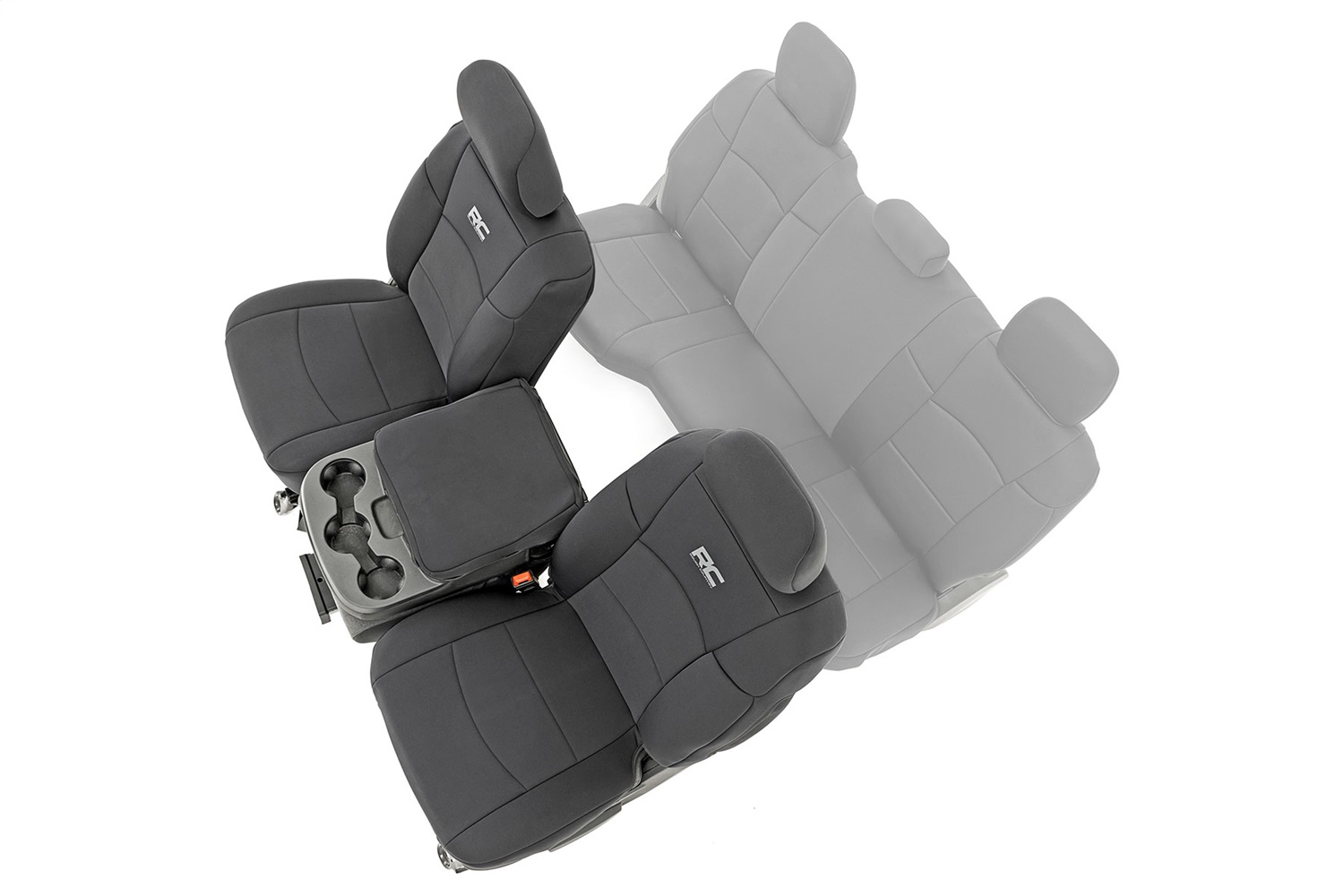 Rough Country 91042 - Seat Covers - Bucket Seats - FR - Ram 2500 2WD/4WD (2019-2024)