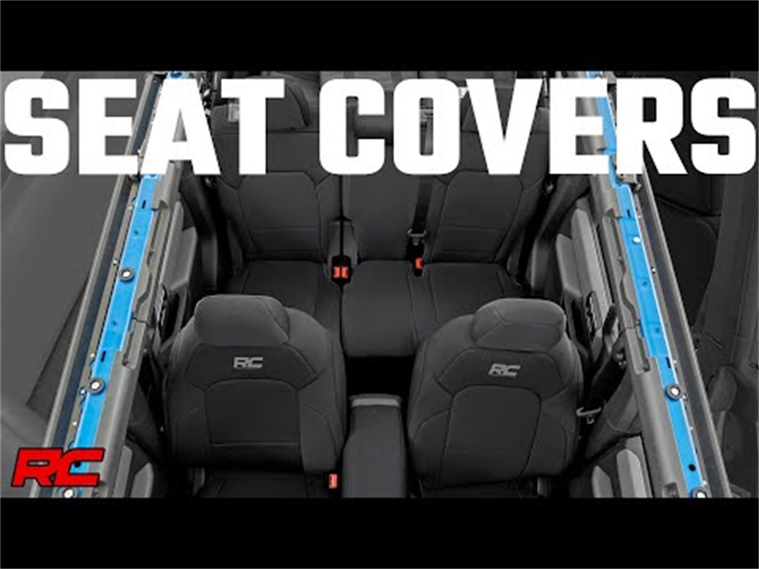 Rough Country 91045 - Seat Covers - Bucket Seats - FR & RR - Ford Bronco 4WD (2021-2024)