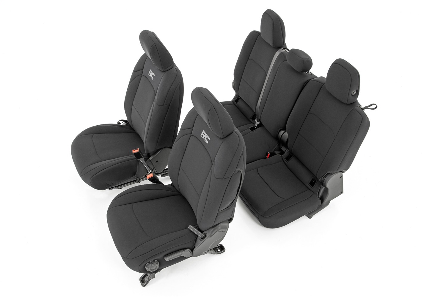 Rough Country 91034 - Seat Covers - Front and RR No Cup Holder - Jeep Gladiator JT 4WD (2020-2024) Rough Country 91034 - Seat Covers - Front and RR No Cup Holder - Jeep Gladiator JT 4WD (2020-2024)