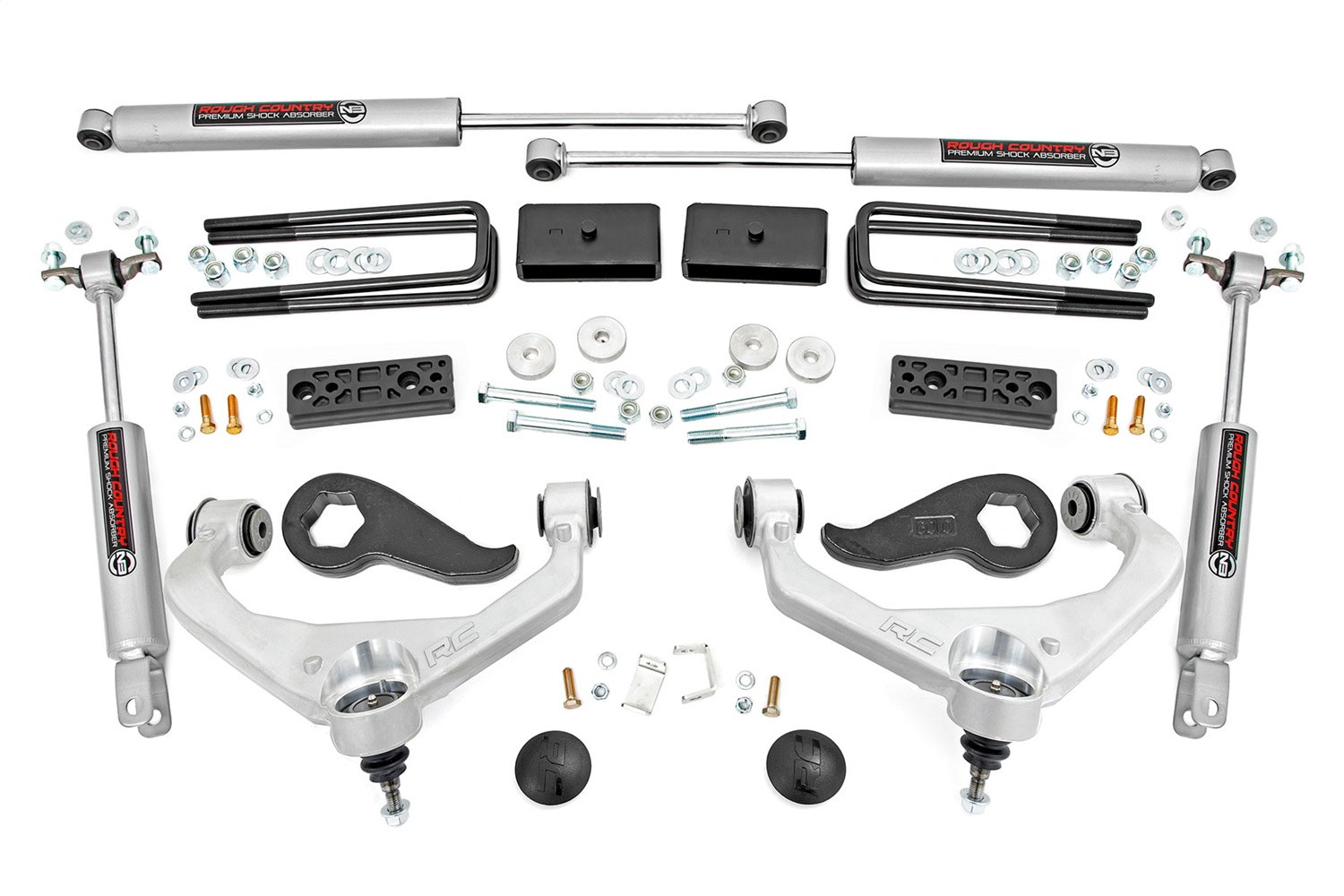 Rough Country 95830 - 3 Inch Lift Kit - Chevy Silverado & GMC Sierra 2500HD 2WD/4WD (2020-2024) Rough Country 95830 - 3 Inch Lift Kit - Chevy Silverado & GMC Sierra 2500HD 2WD/4WD (2020-2024)