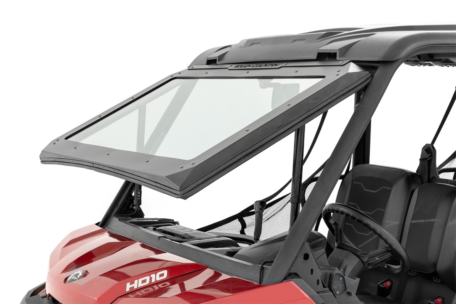 Rough Country 98318213 - Electric Tilt Windshield - Glass - Can-Am Defender HD 8/HD 9/HD 10