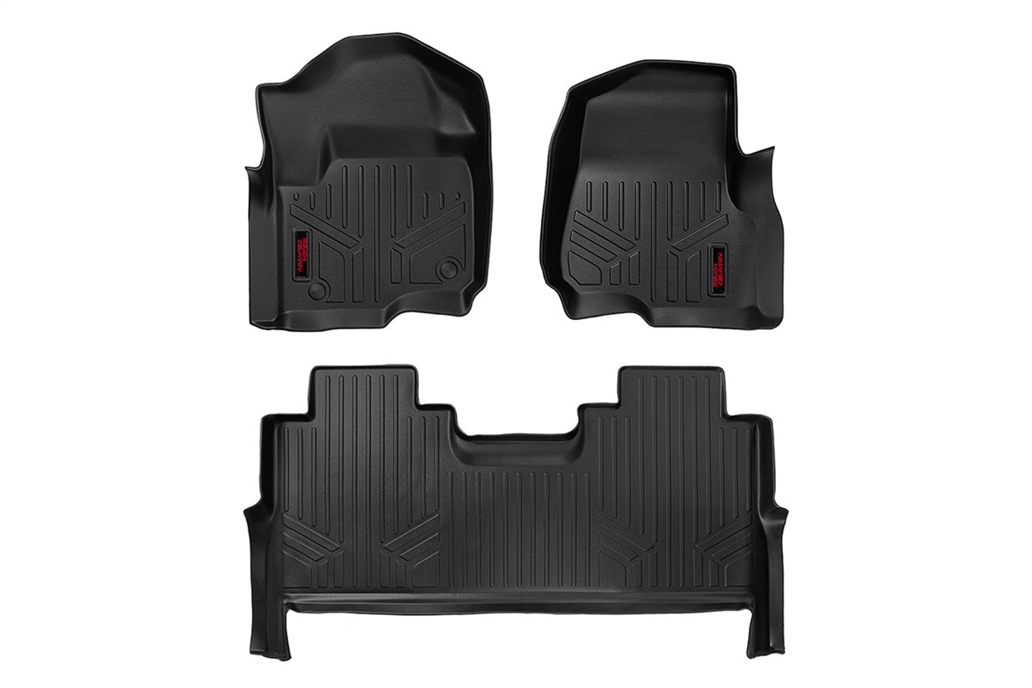 Rough Country M-51712 - Floor Mats - Front and Rear - Ford F-250/F-350 Super Duty 2WD/4WD (2017-2024)