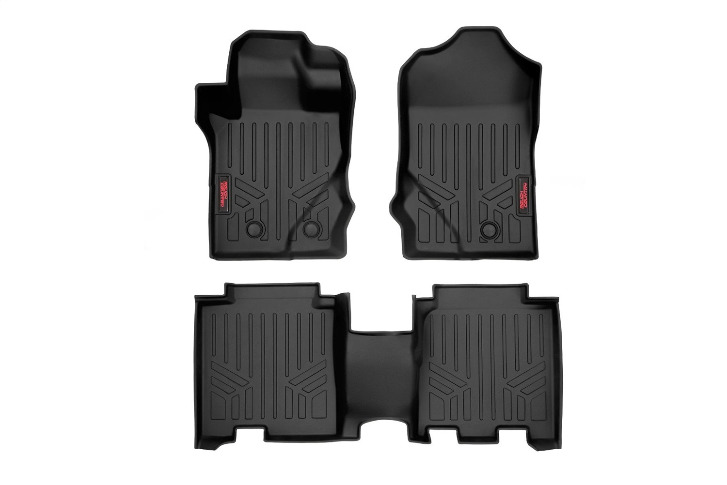 Rough Country M-51602 - Floor Mats - Front & Rear - Ford Bronco 4WD (2021-2024) Rough Country M-51602 - Floor Mats - Front & Rear - Ford Bronco 4WD (2021-2024)