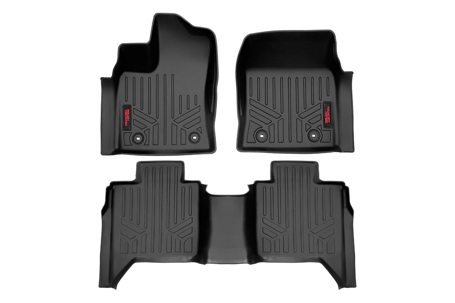 Rough Country M-71780 - Floor Mats - FR & RR - CrewMax - Toyota Tundra 2WD/4WD (2022-2025) Rough Country M-71780 - Floor Mats - FR & RR - CrewMax - Toyota Tundra 2WD/4WD (2022-2025)