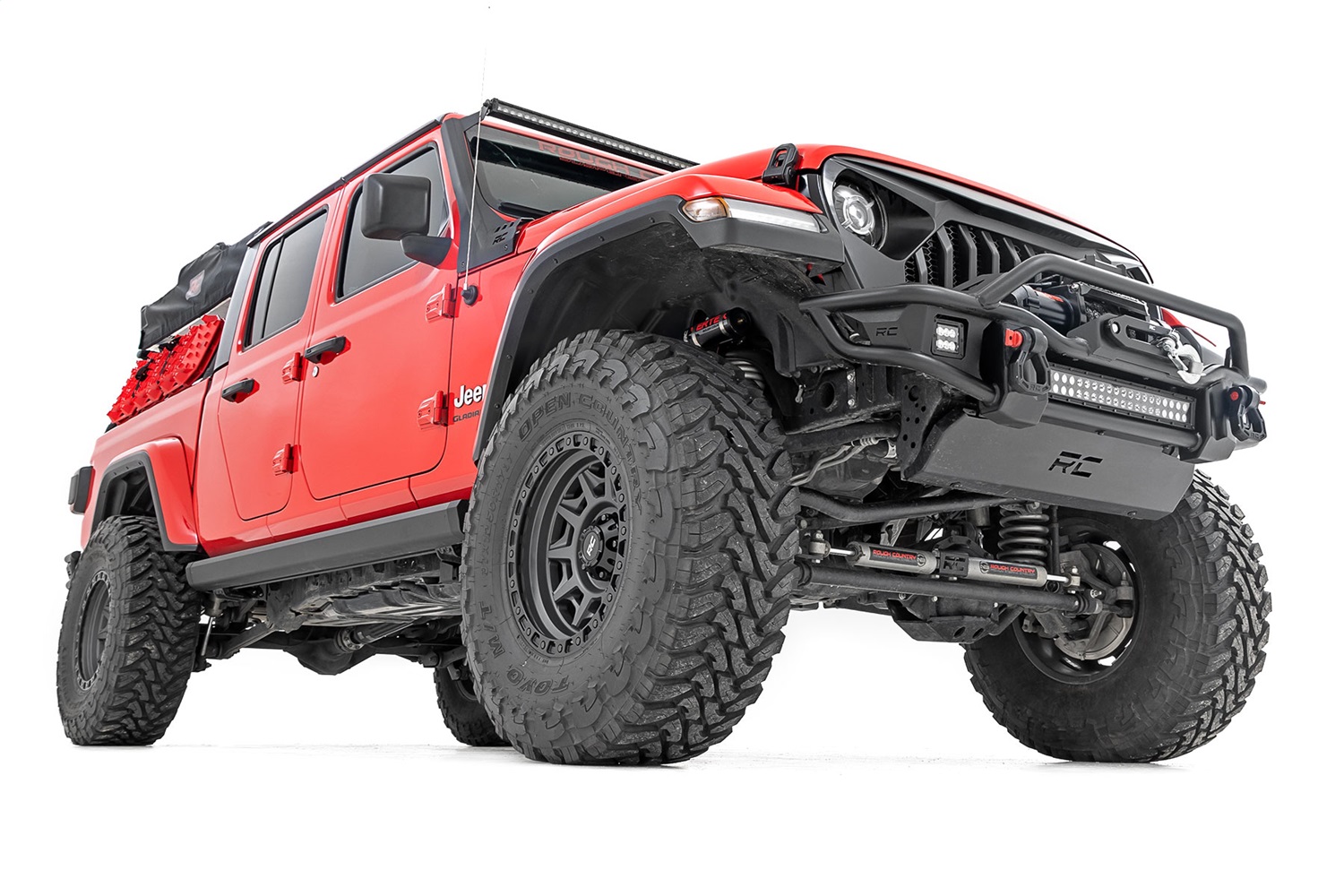 Rough Country PSR610530 - Power Running Boards - Dual Electric Motor - Jeep Gladiator JT 4WD (20-24)