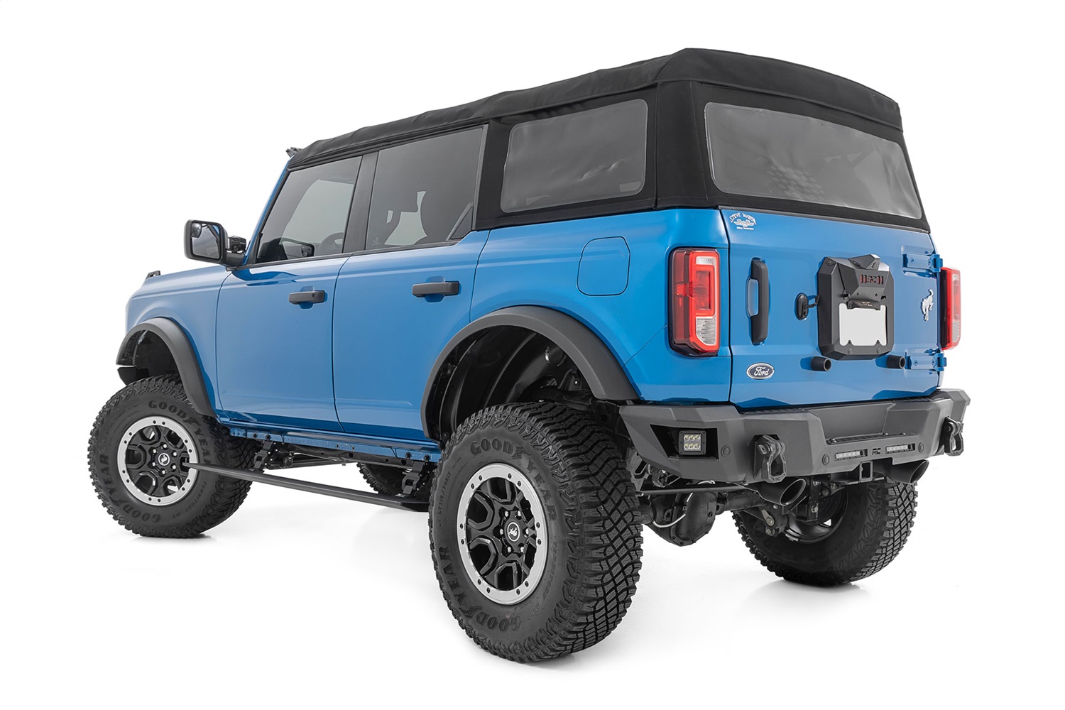 Rough Country PSR51330 - Power Running Boards - Dual Electric Motor - 4 Door - Ford Bronco 4WD (21-24)