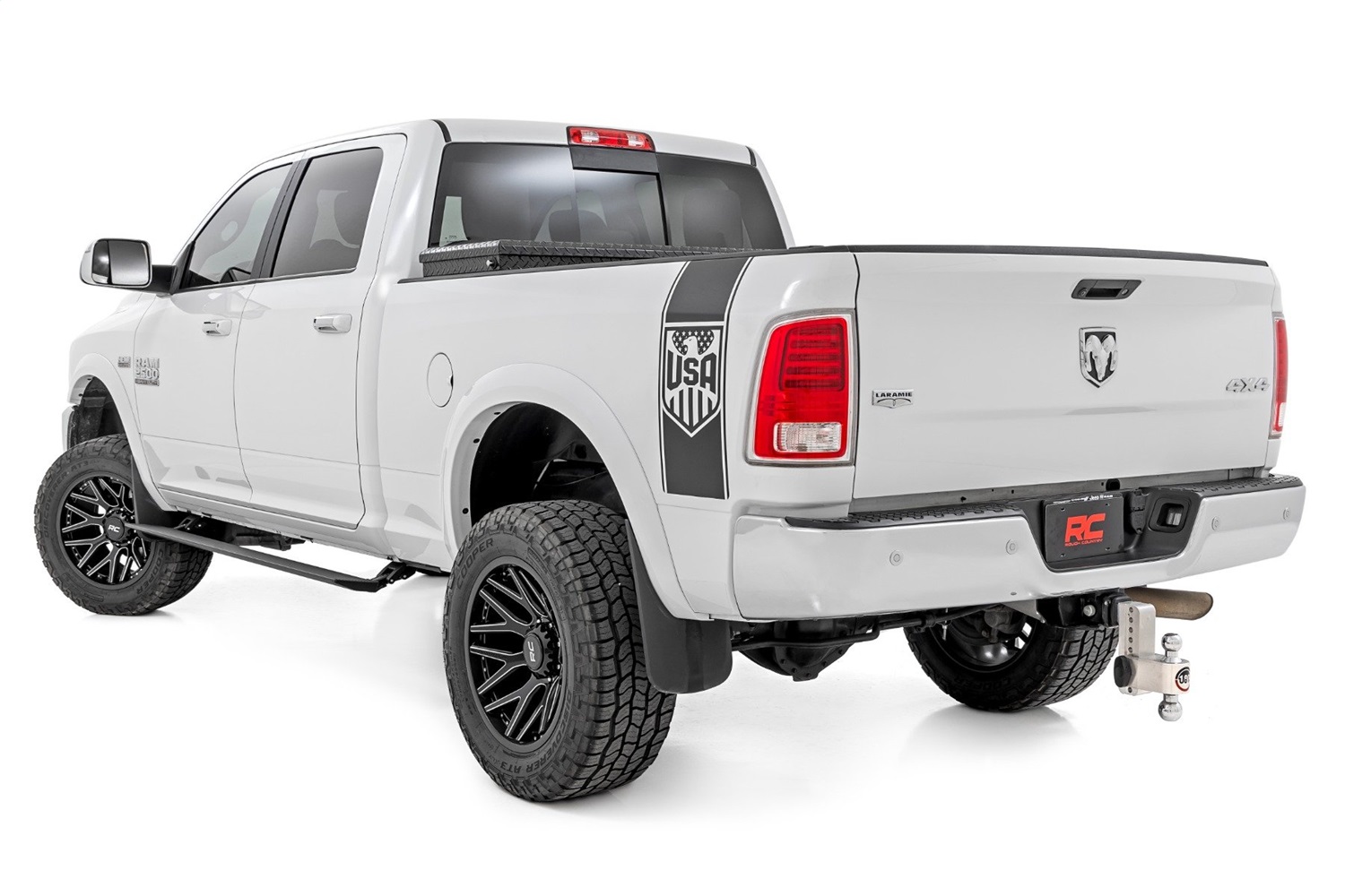 Rough Country PSR9010 - Power Running Boards - Dual Electric Motor - Crew Cab - Ram 2500/3500 (10-24)