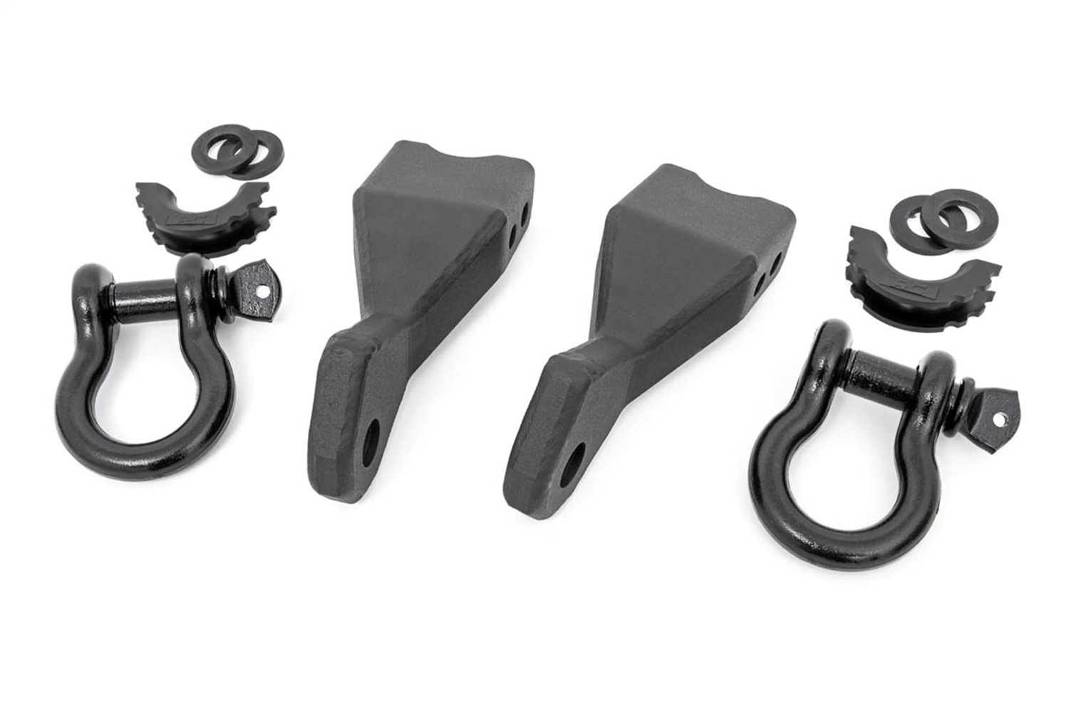 Rough Country RS155 - Tow Hook Brackets - D-Ring Combo - Chevy Silverado 1500 2WD/4WD (2019-2024) Rough Country RS155 - Tow Hook Brackets - D-Ring Combo - Chevy Silverado 1500 2WD/4WD (2019-2024)