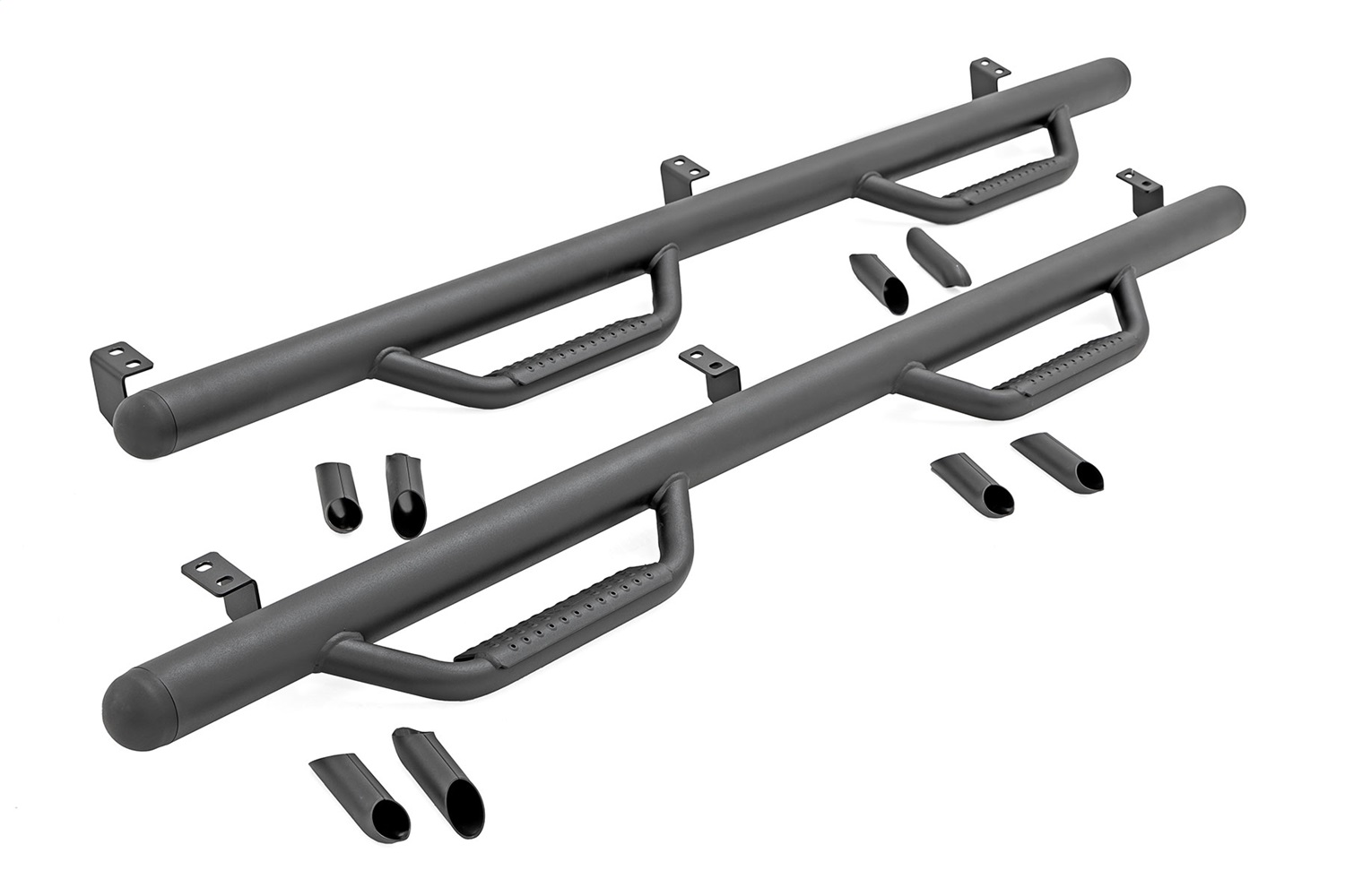 Rough Country RCT0580CCA - Nerf Steps - Cab Length - Crew Cab - 5' Bed - Toyota Tacoma 2WD/4WD (05-23)