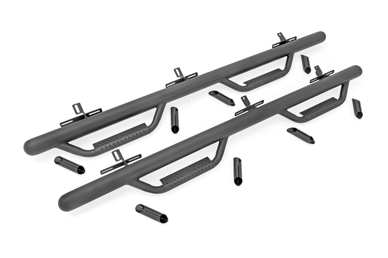 Rough Country RCF21584E - Nerf Steps - Wheel to Wheel - 4 Door - Ford Bronco 4WD (2021-2024)