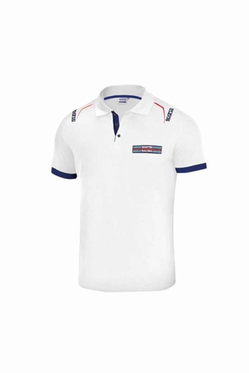 Sparco 01276MRBI5XXL - Polo Martini-Racing XXL White Sparco 01276MRBI5XXL - Polo Martini-Racing XXL White