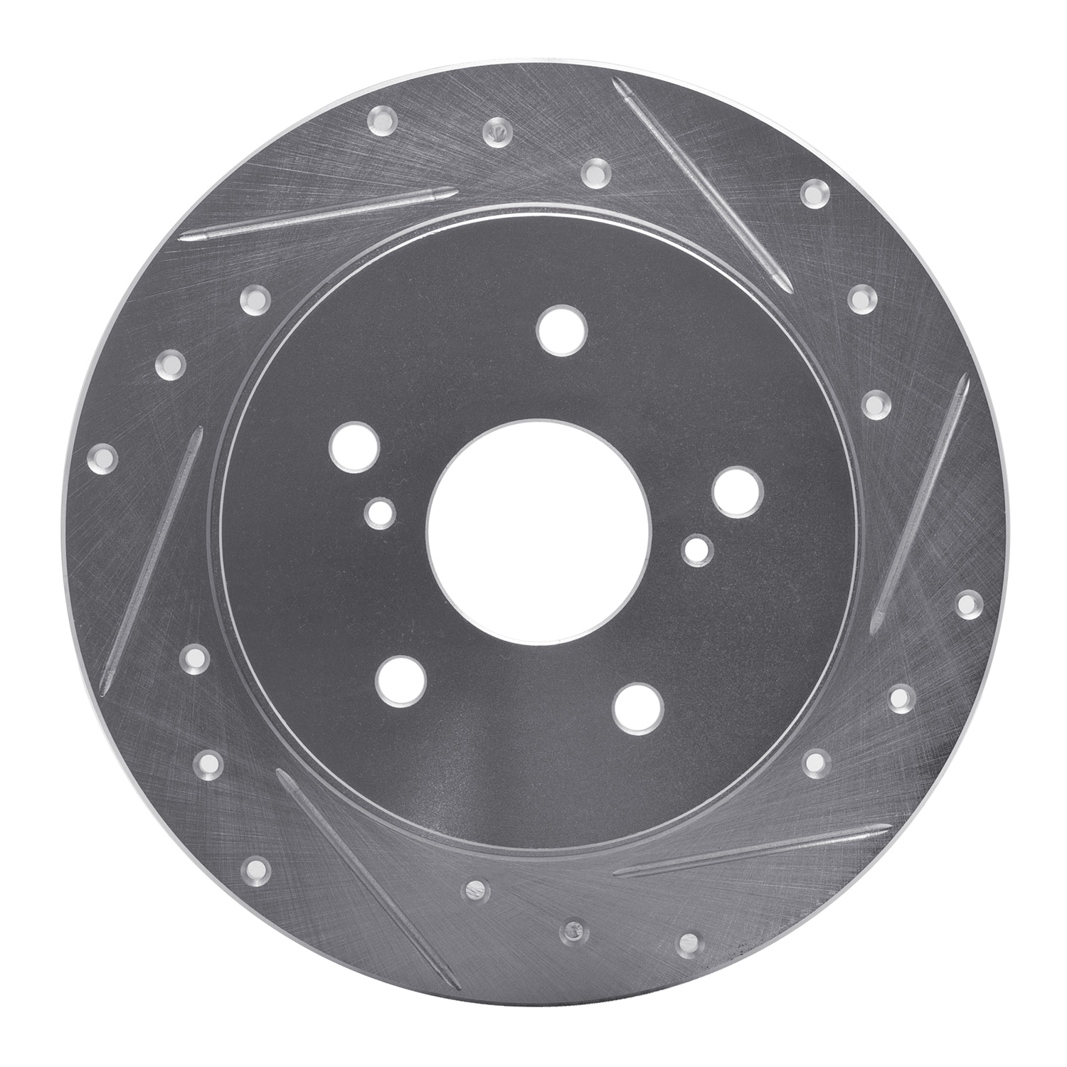 R1 Concepts EDZ-01005R - Brake Rotor Drilled and Slotted Silver R1 Concepts EDZ-01005R - Brake Rotor Drilled and Slotted Silver