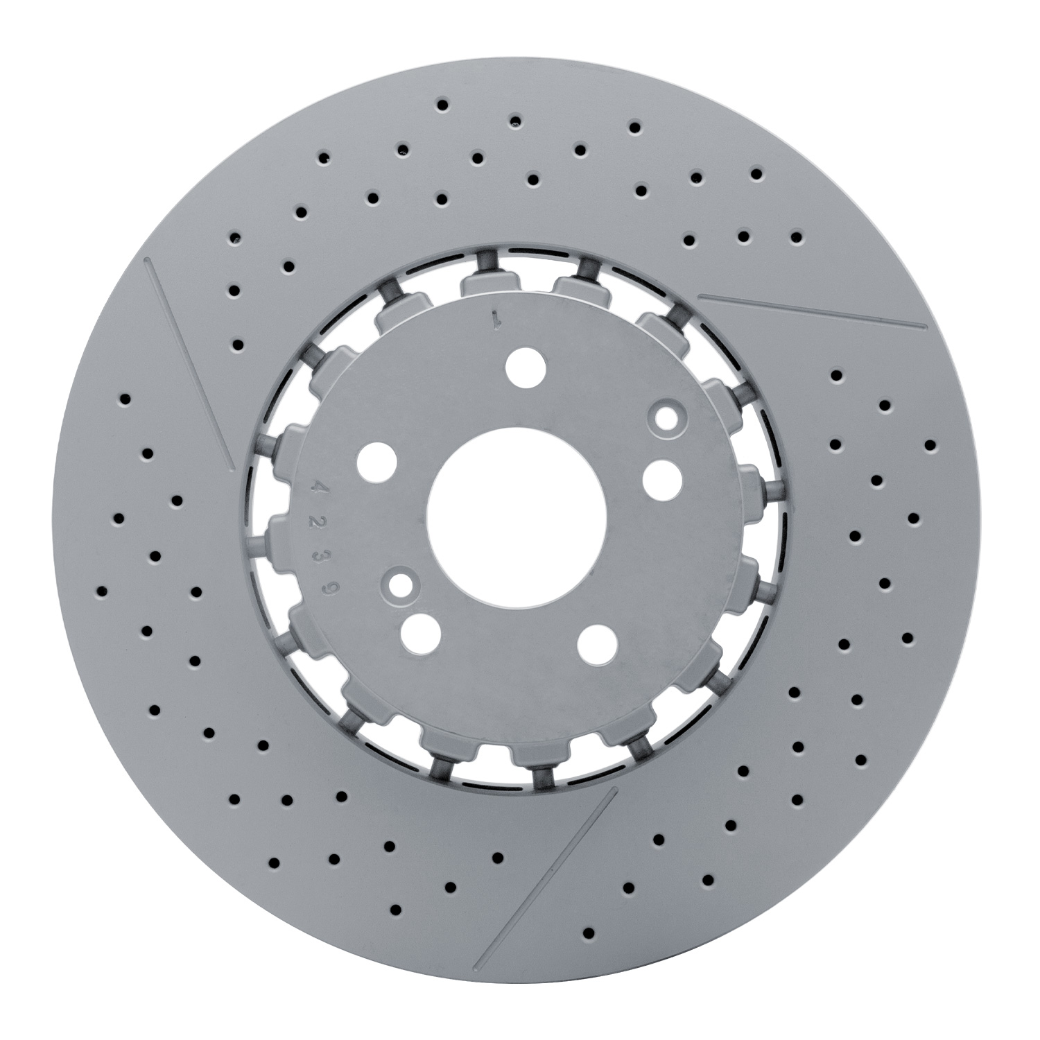 R1 Concepts PCP-63083A - Hi-Carbon Alloy GEOMET Coated Rotor - Drilled and Slotted R1 Concepts PCP-63083A - Hi-Carbon Alloy GEOMET Coated Rotor - Drilled and Slotted