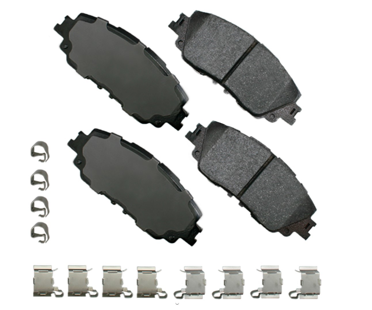 Akebono ACT2076 - Brake Pads - ProAct Ultra-Premium - Front - Hardware Included - Various Toyota / Lexus Applications 2018-22 - Set of 4