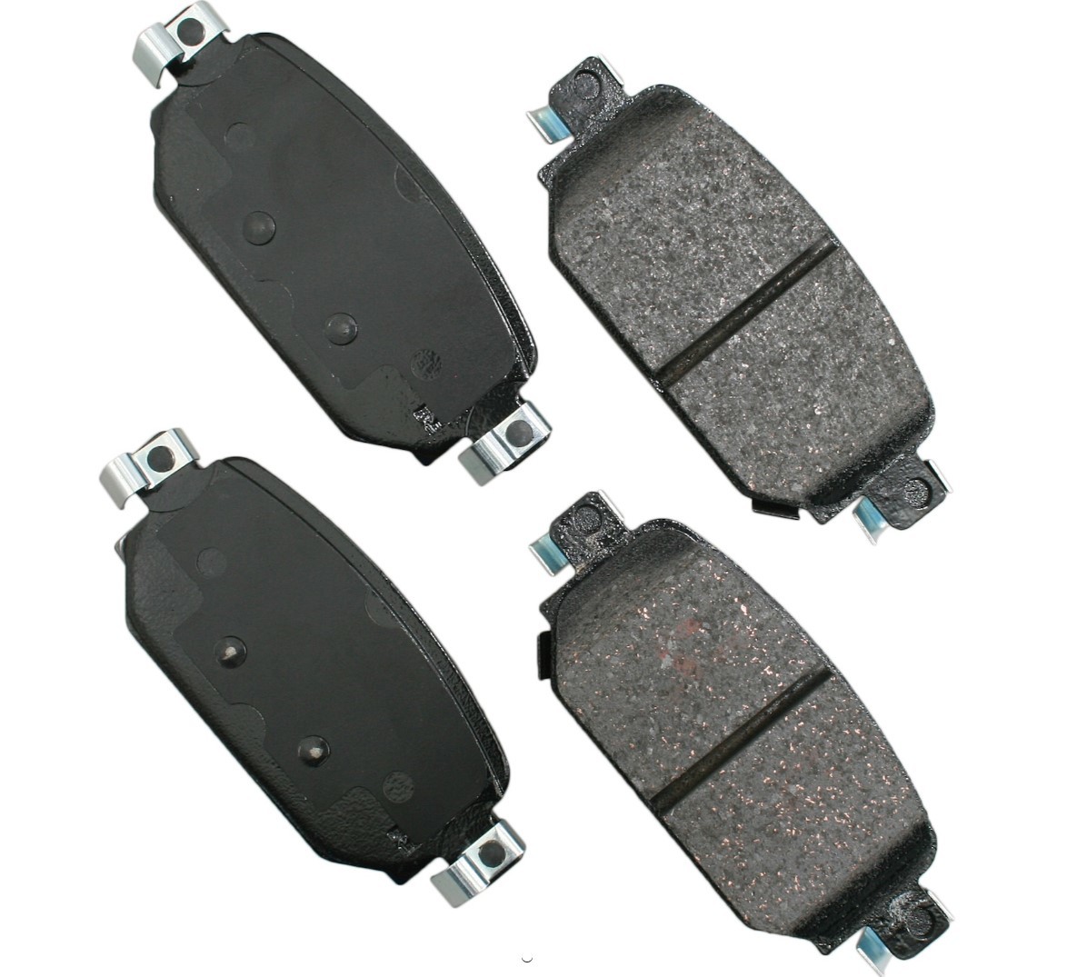 Akebono ACT2042 - Brake Pads - ProAct Ultra-Premium - Rear - Hardware Included - Mazda 3 2017-18 - Set of 4 Akebono ACT2042 - Brake Pads - ProAct Ultra-Premium - Rear - Hardware Included - Mazda 3 2017-18 - Set of 4