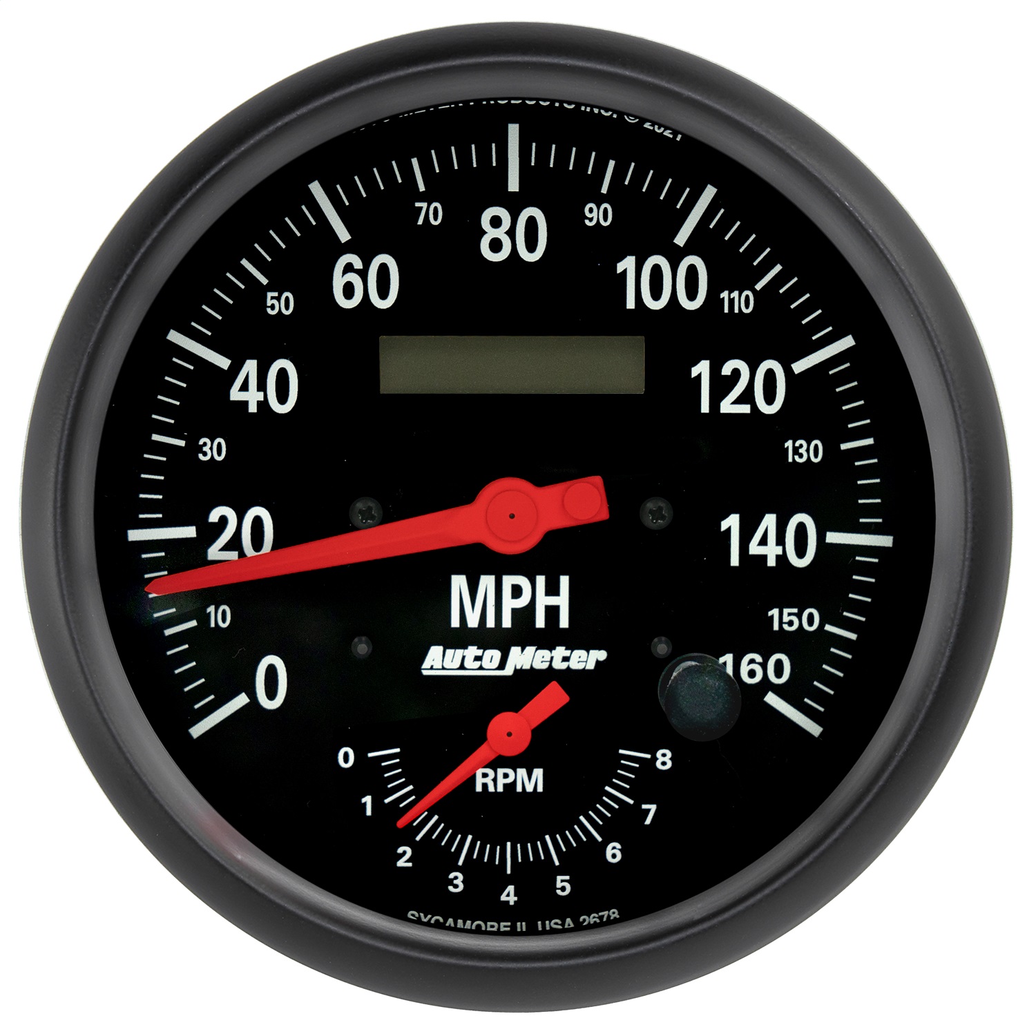 AutoMeter 2678 - Z-Series 5in Tachometer/Speedometer Combo 8000 RPM/160 MPH