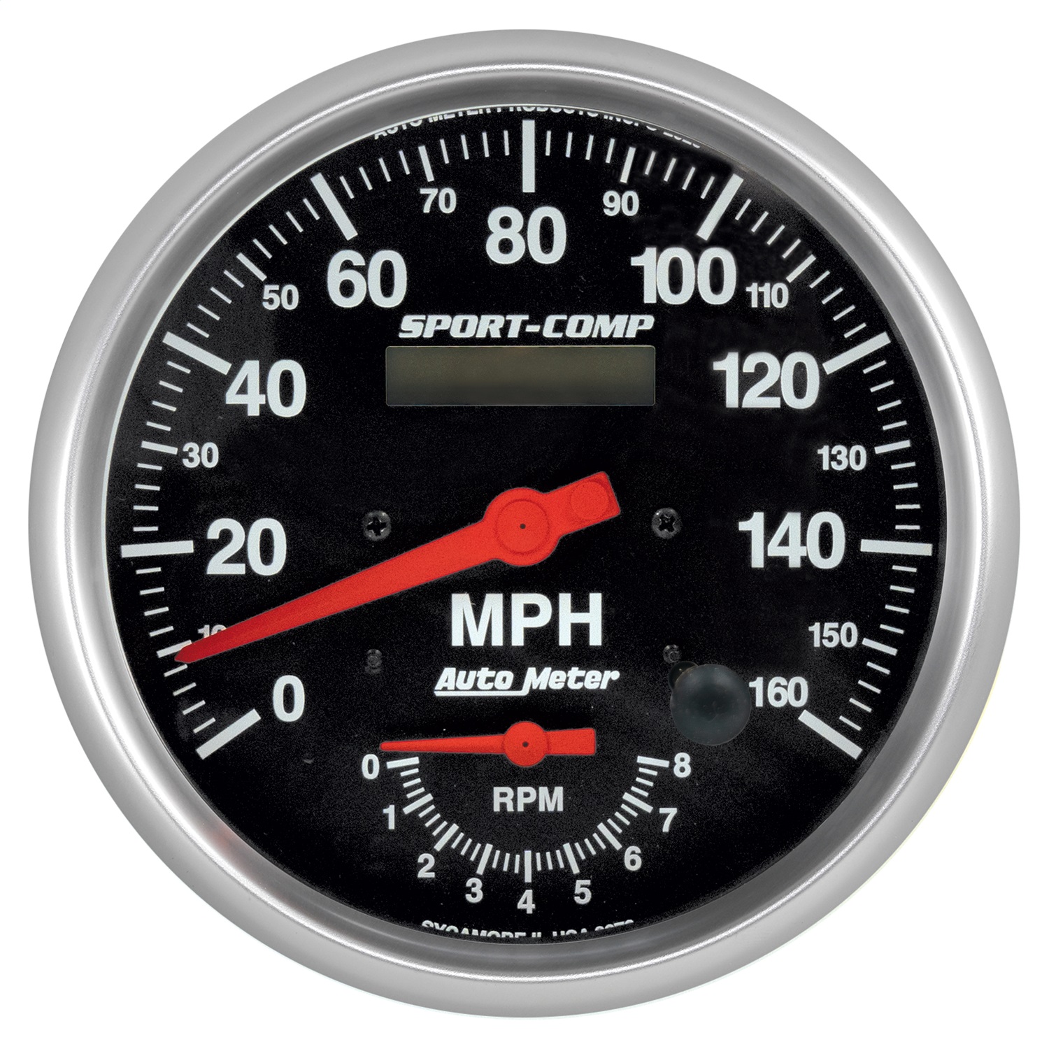 AutoMeter 3978 - Tach/Speedo 5in. 160mph/8k RPM Electric Program Sport-Comp Gauge AutoMeter 3978 - Tach/Speedo 5in. 160mph/8k RPM Electric Program Sport-Comp Gauge