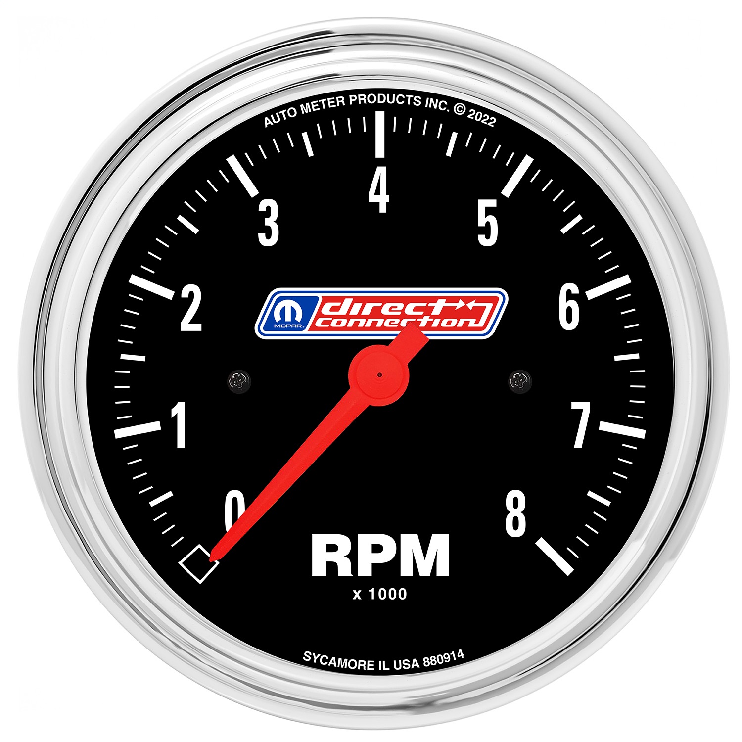 AutoMeter 880914 - 3-3/8in (85.7mm) Tach 0-8,000 RPM 4/6/8 Cyl In-dash Mopar Direct Connection AutoMeter 880914 - 3-3/8in (85.7mm) Tach 0-8,000 RPM 4/6/8 Cyl In-dash Mopar Direct Connection