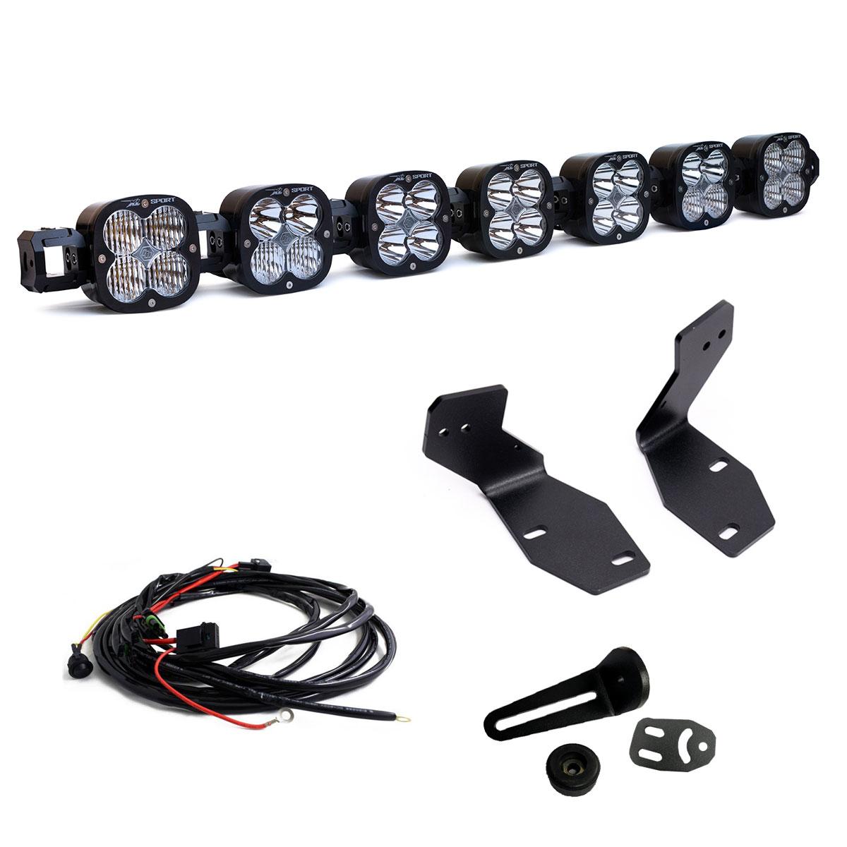 Baja Designs 448229 - 7XL Linkable Bumper Light Kit 2023-On Ford F-250/350 Super Duty Multi-Pattern Clear Wiring Type Toggle
