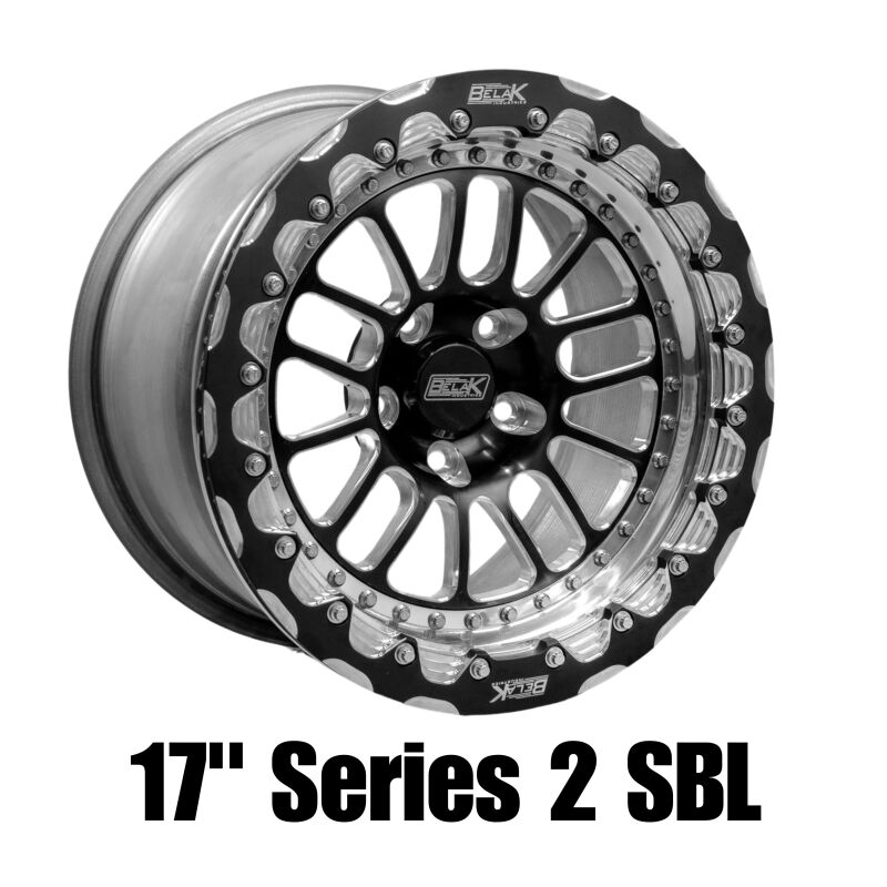 Belak Wheels 17105114S28BS-NBL - 17x10.5 / 8.25in BS / 5x114.3 BP / Low Pad / Series 2 Wheel - Non-Beadlock