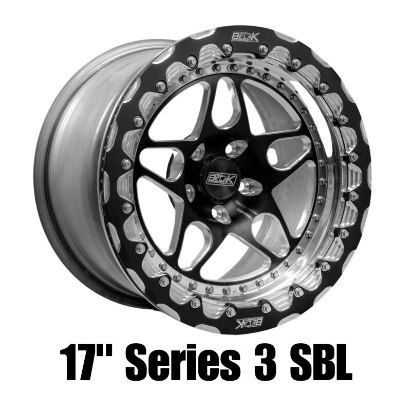 Belak Wheels 17045112S32BS-1PC - 17x4.5 / 2.25 BS / 5x112 BP / Series 3 Wheel - Monoblock (Req Spacer/Extended Studs)