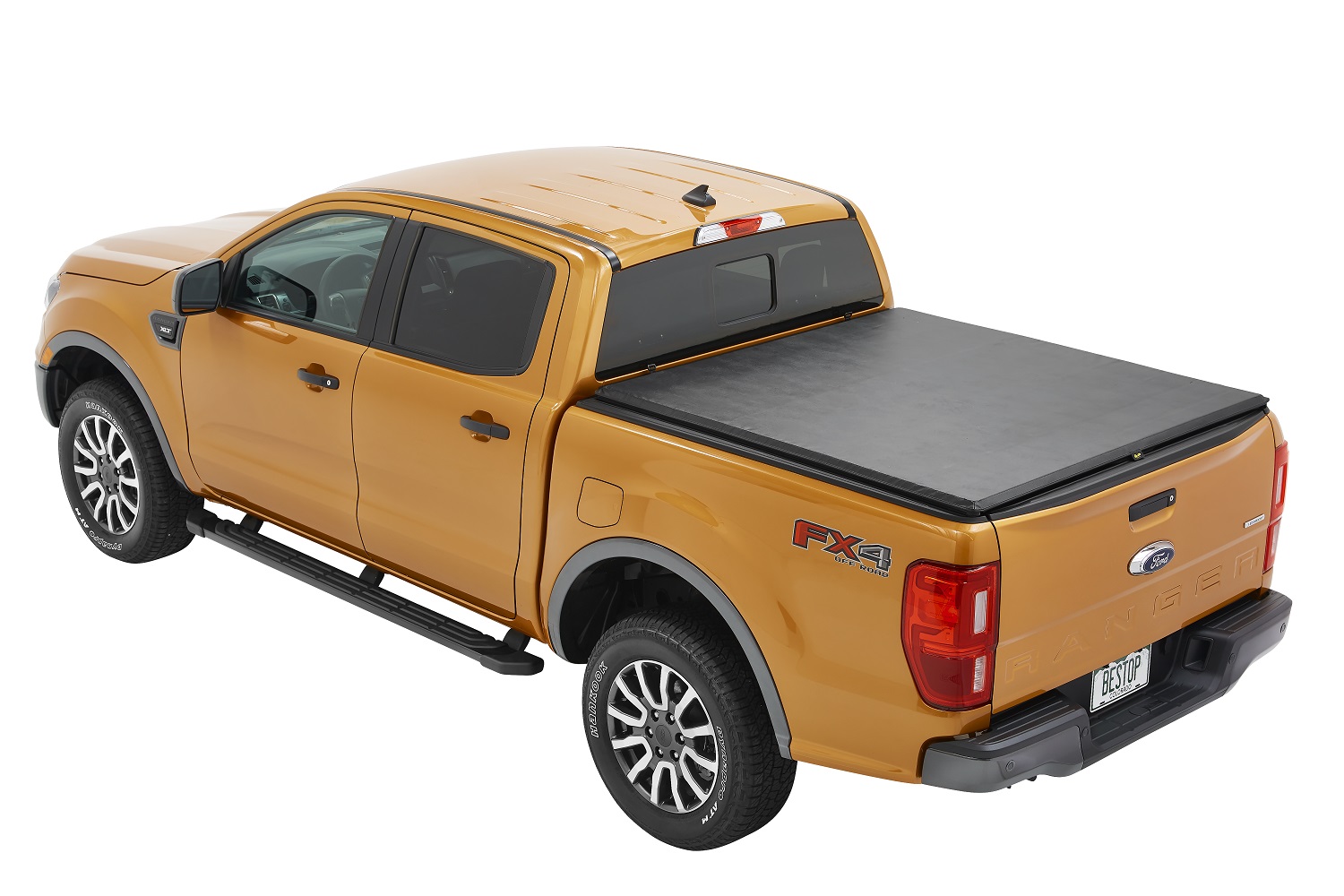 Bestop 19233-01 - EZ-Roll Soft Tonneau Cover For Ford 2019-2024 Ranger 6.0 Foot Black Tailgate Spoiler Not Included Bestop 19233-01 - EZ-Roll Soft Tonneau Cover For Ford 2019-2024 Ranger 6.0 Foot Black Tailgate Spoiler Not Included