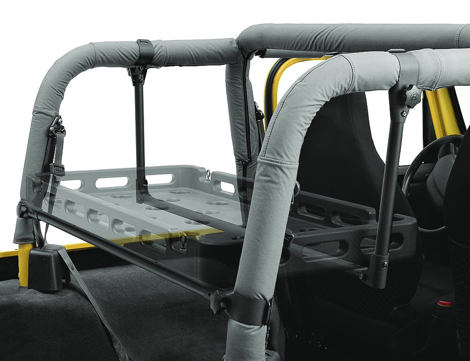 Bestop 41406-01 - HighRock 4x4 Cargo Rack Bracket Kit For Jeep 1992-1995 Wrangler YJ Black Bestop 41406-01 - HighRock 4x4 Cargo Rack Bracket Kit For Jeep 1992-1995 Wrangler YJ Black