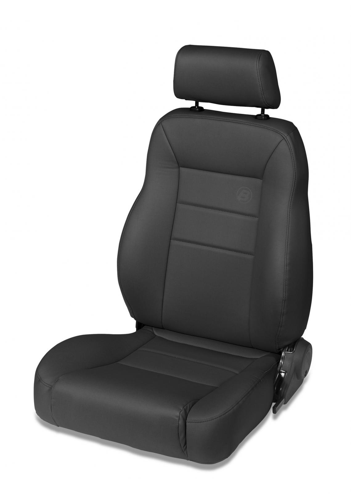 Bestop 39451-15 - Jeep Trailmax II Pro Front Driver Seat For Jeep 1976-1986 CJ7 All Vinyl Black Denim Bestop 39451-15 - Jeep Trailmax II Pro Front Driver Seat For Jeep 1976-1986 CJ7 All Vinyl Black Denim