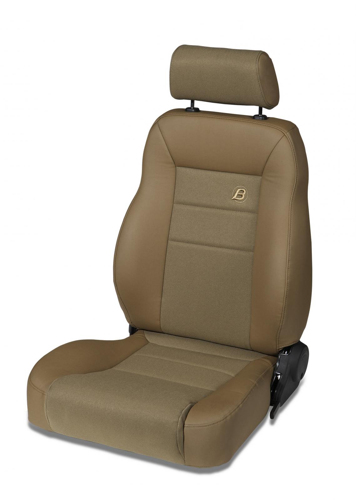 Bestop 39460-37 - Jeep Seat Trailmax II Pro Front Passenger Seat For Jeep 1976-1986 CJ7 Center Fabric Insert Spice