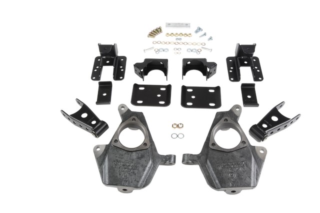 Belltech 641 - LOWERING KITS  Front And Rear Complete Kit W/O Shocks 2007-2013 Chevrolet Silverado/Sierra ((All Cabs), 2WD/4WD) 2 in. F/4 in. R drop W/O Shocks