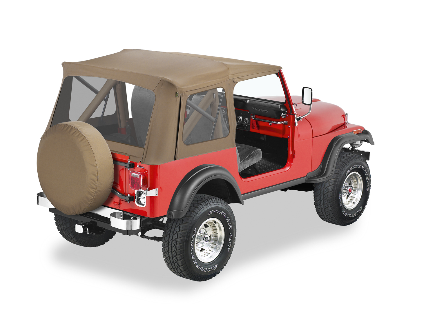 Bestop 51599-37 - Jeep CJ7 Soft Top Supertop Classic Squareback Soft Tops For Jeep 1976-1986 CJ7 Clear Spice Bestop 51599-37 - Jeep CJ7 Soft Top Supertop Classic Squareback Soft Tops For Jeep 1976-1986 CJ7 Clear Spice