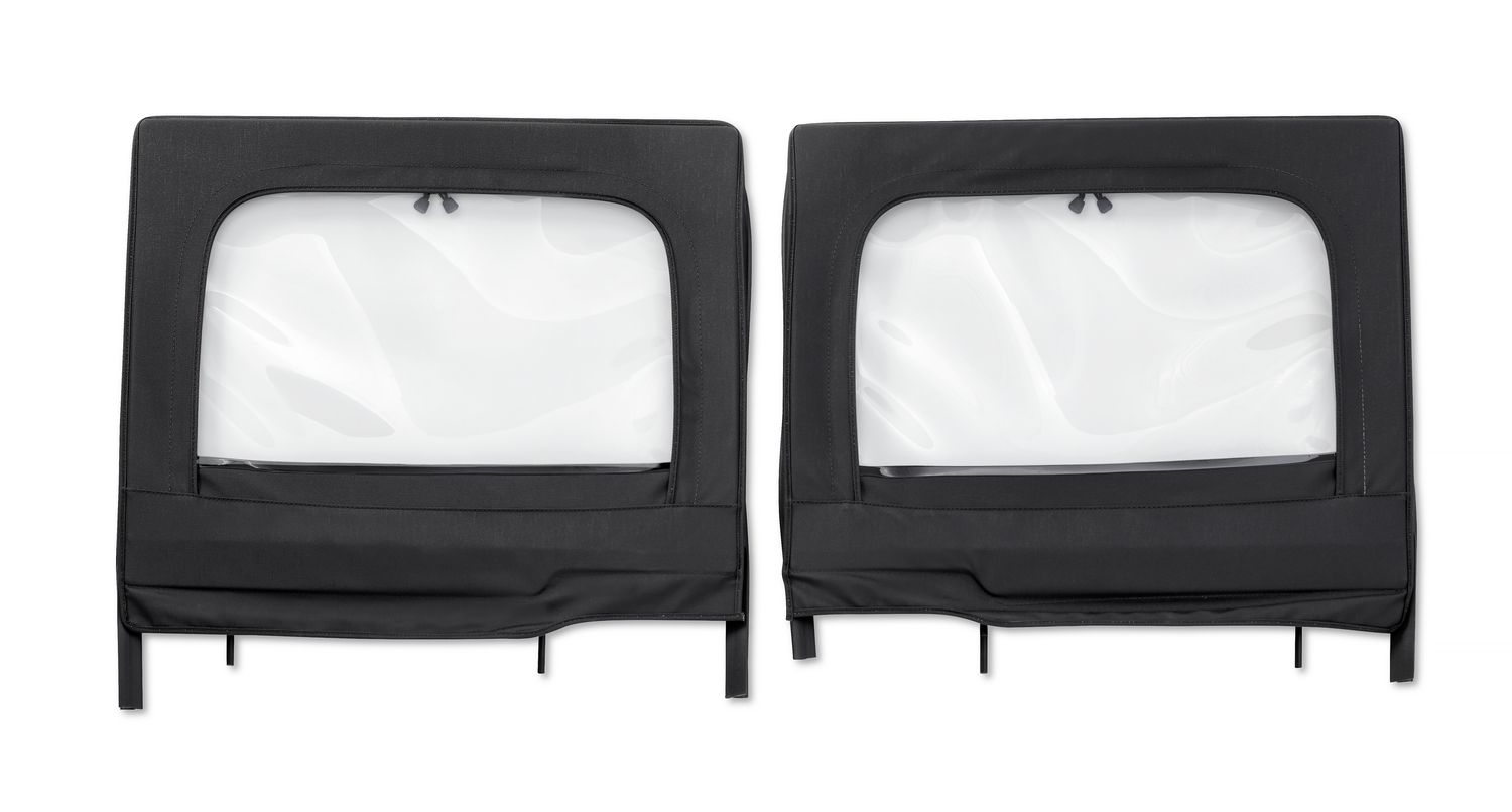Bestop 51743-35 - Jeep Half Doors HighRock 4x4 Element Upper Fabric Half Doors For Jeep 2020-2024 Gladiator Rear Black Diamond Pair Bestop 51743-35 - Jeep Half Doors HighRock 4x4 Element Upper Fabric Half Doors For Jeep 2020-2024 Gladiator Rear Black Diamond Pair