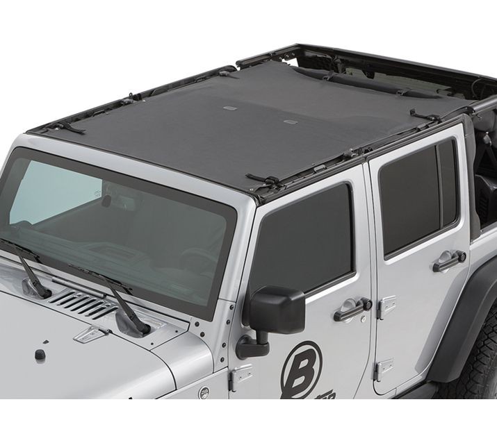 Bestop 52401-35 - Jeep Wrangler Bikini Top Sun Extended Safari Style Bikini Top For Jeep 2007-2018 Wrangler JK 4 Door Black Diamond Bestop 52401-35 - Jeep Wrangler Bikini Top Sun Extended Safari Style Bikini Top For Jeep 2007-2018 Wrangler JK 4 Door Black Diamond